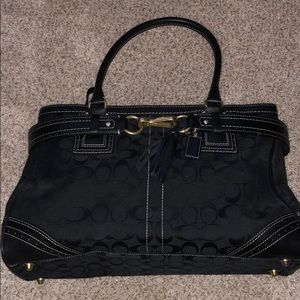 Black Coach large handbag